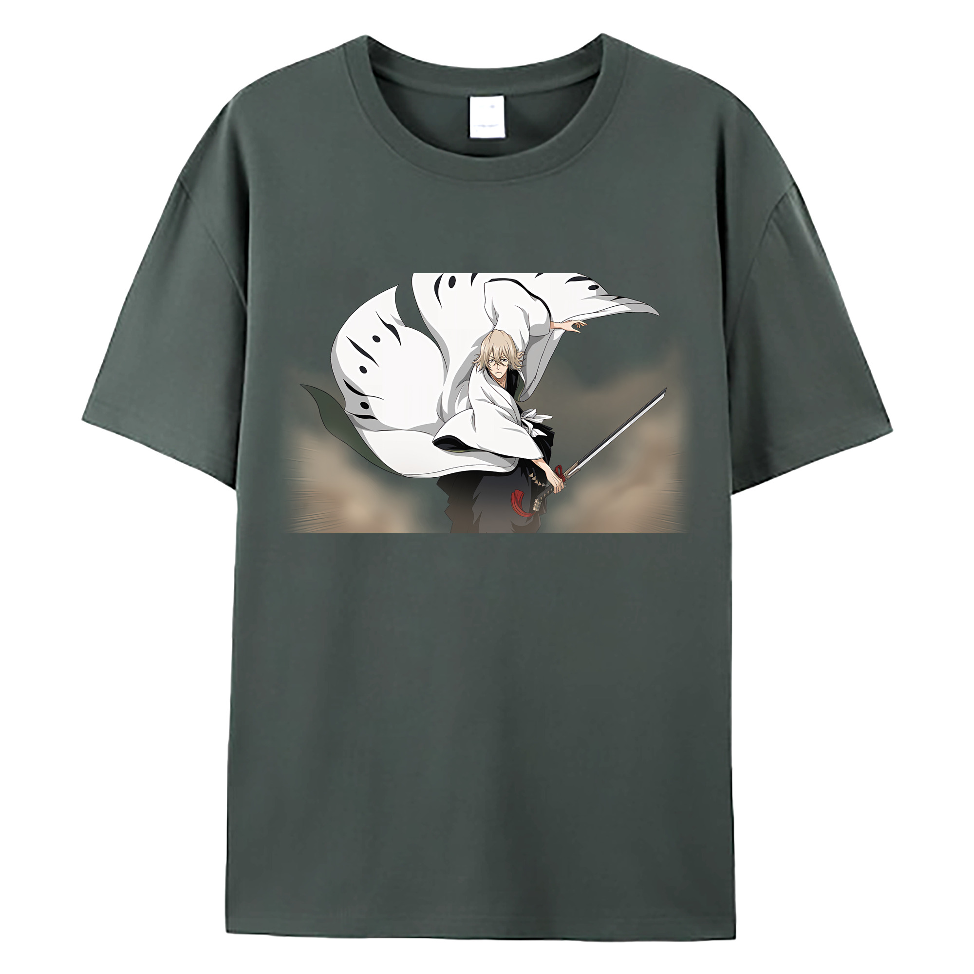 （画像用） "ブリーチ 浦原 喜助（うらはら きすけ） BLEACH Urahara Kisuke " 綿100％ メンズ半袖Tシャツ｜肌触りやわらか＆通気性
